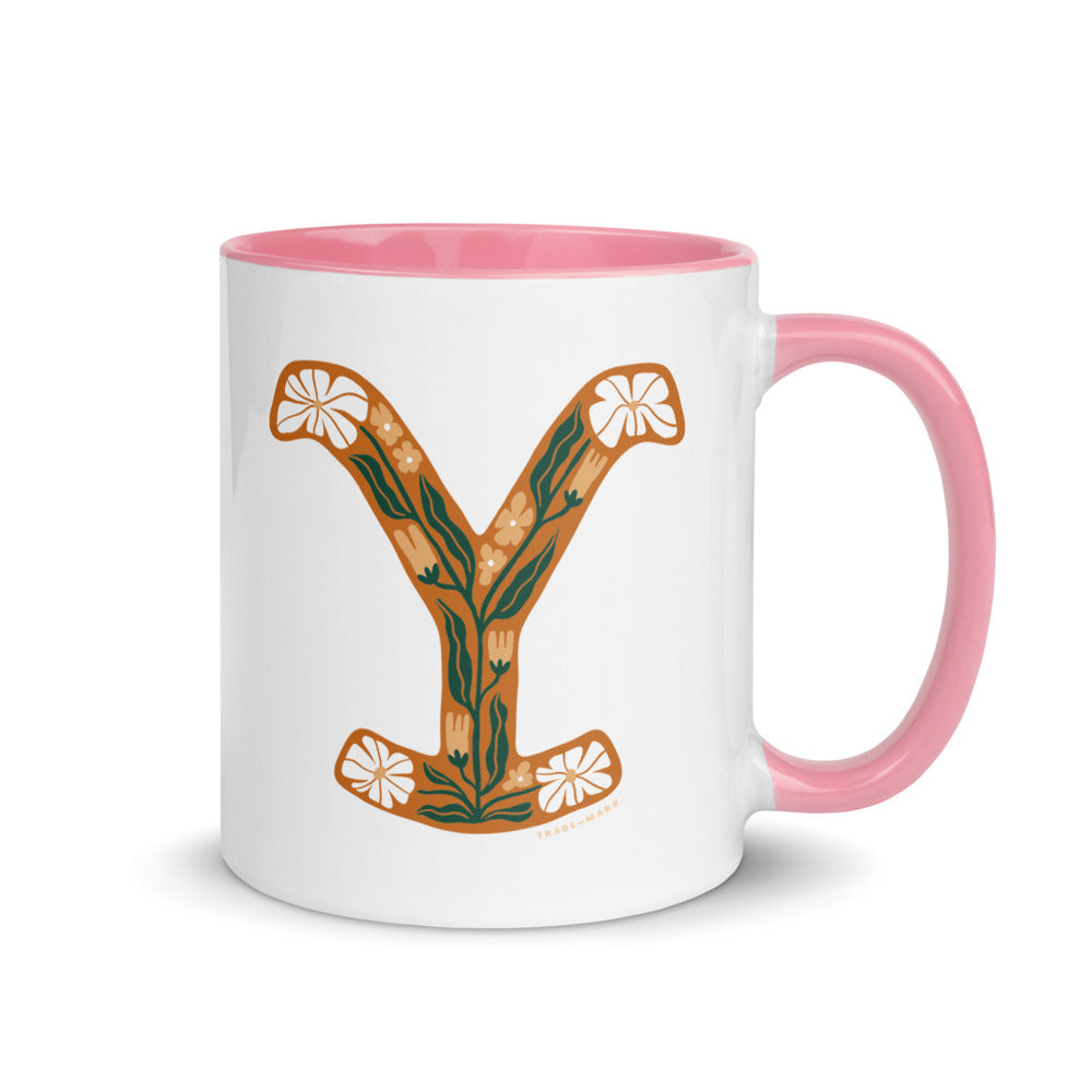 Yellowstone Floral Y Two Tone Mug