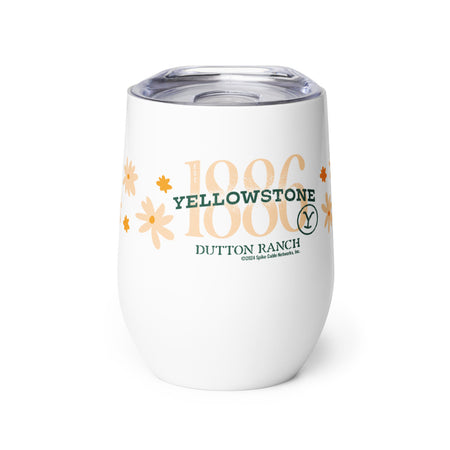 Yellowstone Floral 1886 Stainless Steel Wine Tumbler