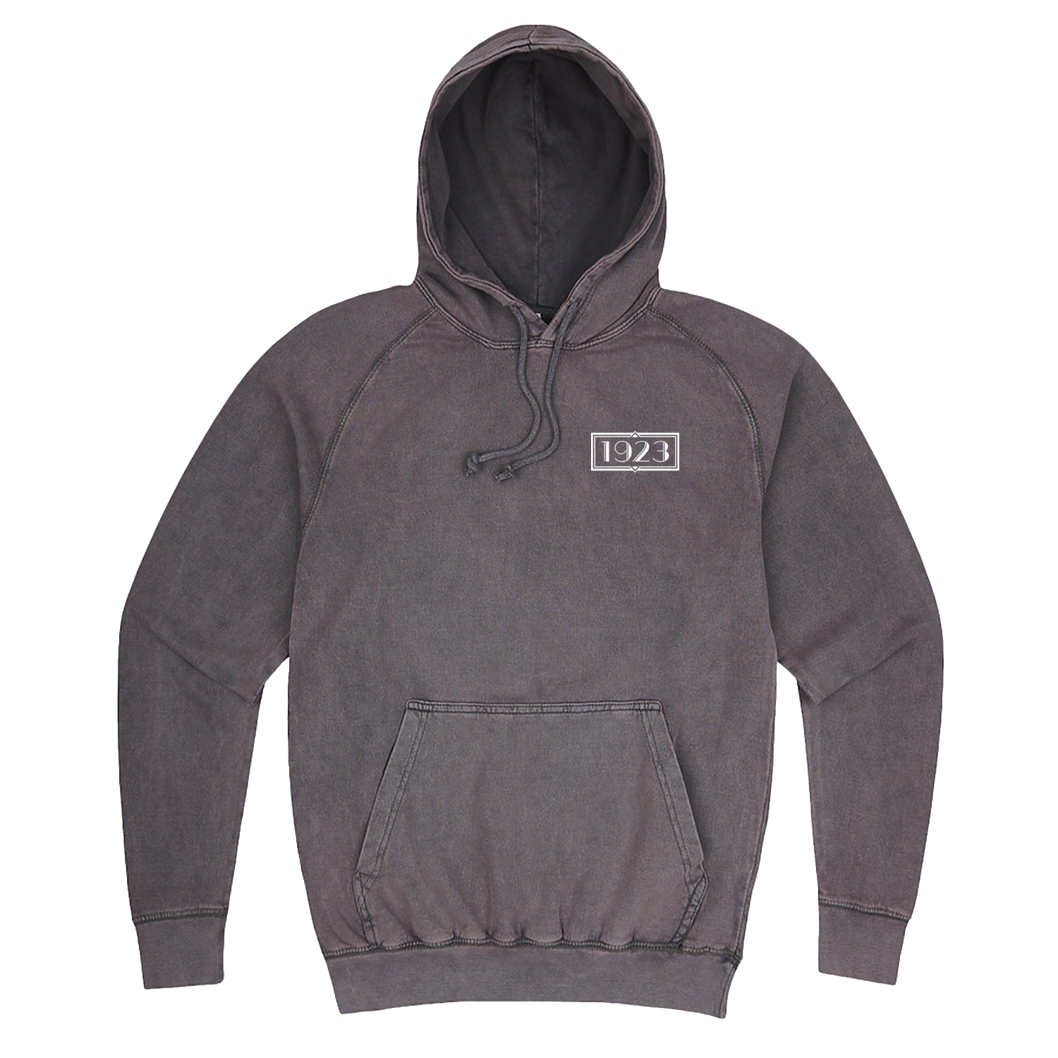 Yellowstone 1923 Logo Left Chest Distressed Hooded Sweatshirt