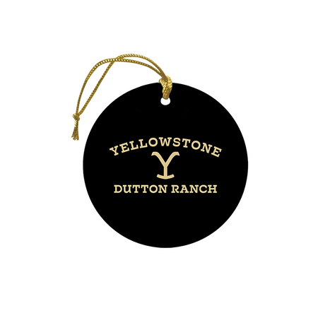 Yellowstone Dutton Ranch Logo Double-Sided Ornament