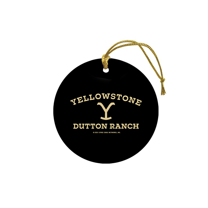 Yellowstone Dutton Ranch Logo Double-Sided Ornament