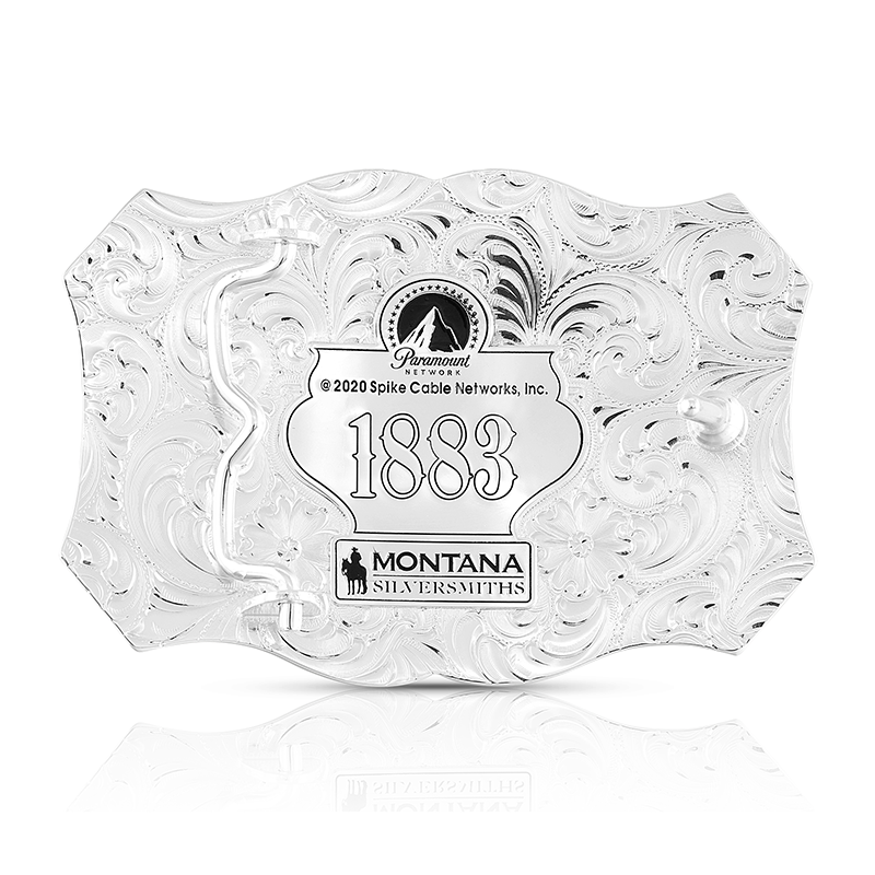 Yellowstone 1883 Filigree Silver Belt Buckle