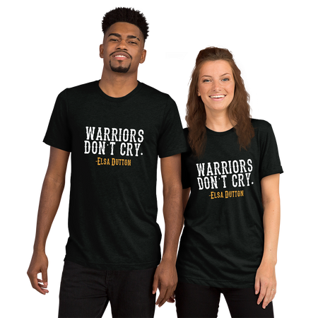 Yellowstone 1883 Warriors Don't Cry Adult Tri-Blend T-Shirt