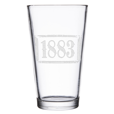 Yellowstone 1883 Logo Laser Engraved Pint Glass