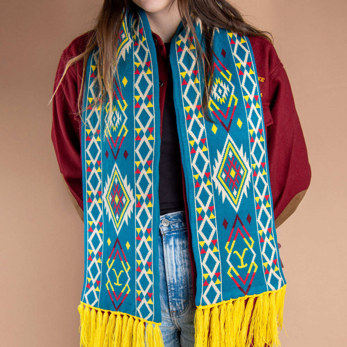 Yellowstone Aztec Printed Scarf