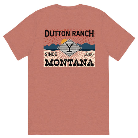 Yellowstone Dutton Ranch Montana Tri-Blend Short Sleeve T-Shirt