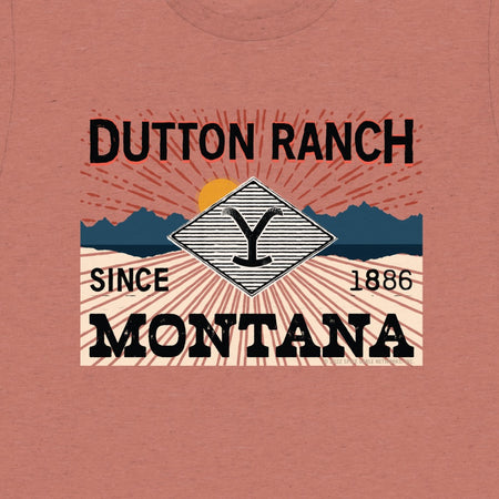 Yellowstone Dutton Ranch Montana Tri-Blend Short Sleeve T-Shirt