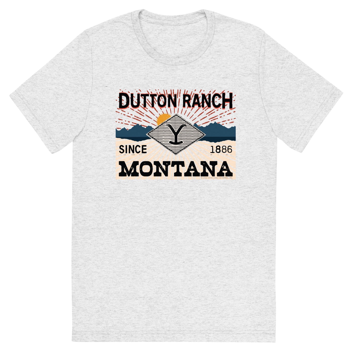 Yellowstone Dutton Ranch Montana Tri-Blend Short Sleeve T-Shirt