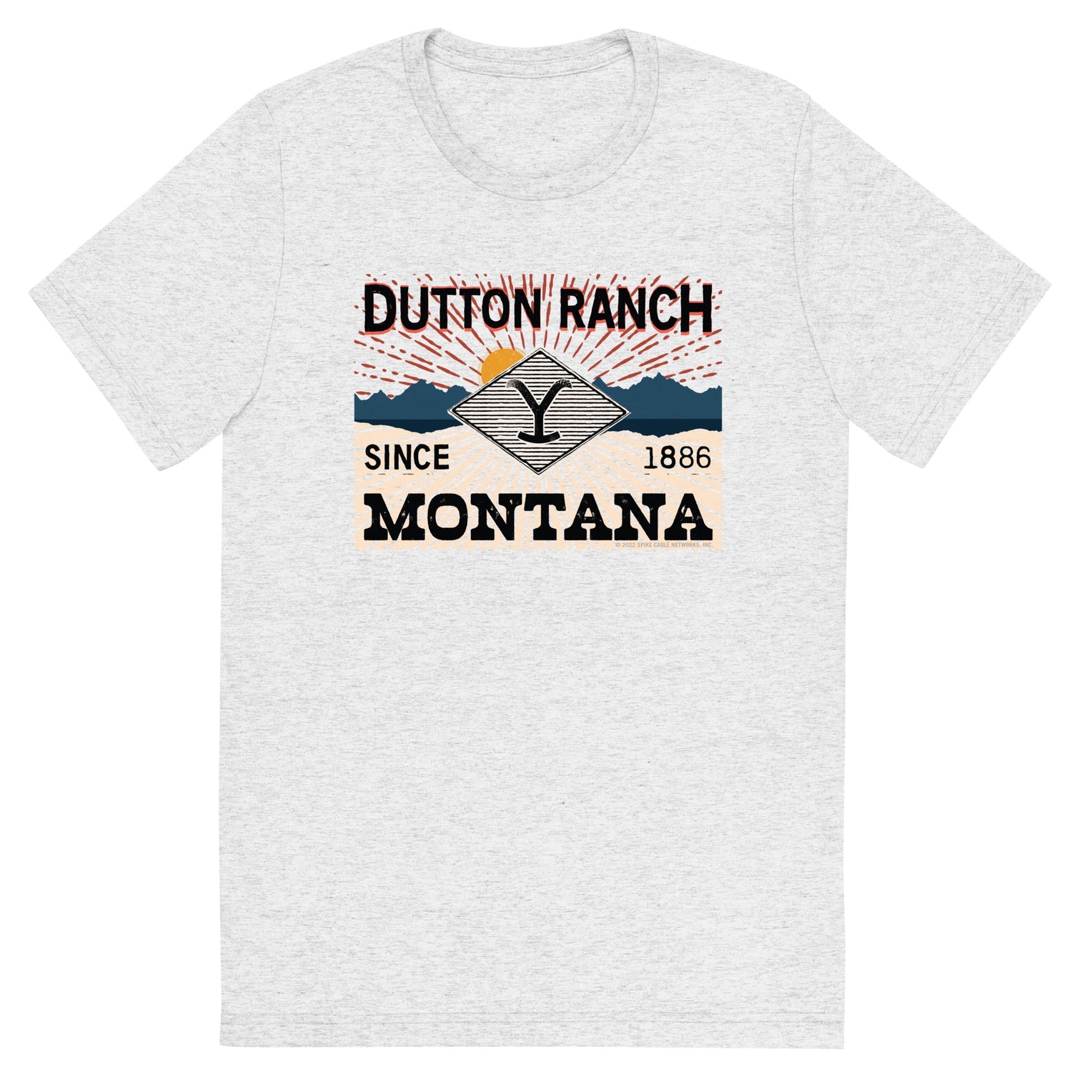 Yellowstone Dutton Ranch Montana Tri-Blend Short Sleeve T-Shirt