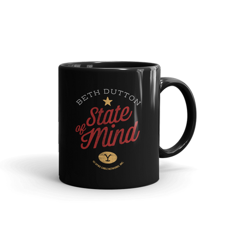 Yellowstone Beth Dutton State of Mind Black Mug