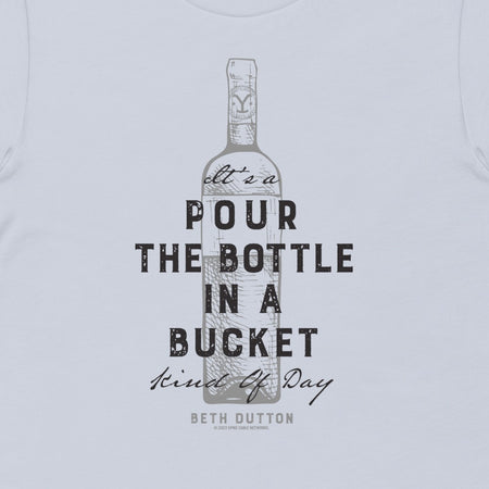 Yellowstone Pour The Bottle In The Bucket Adult Short Sleeve T-Shirt