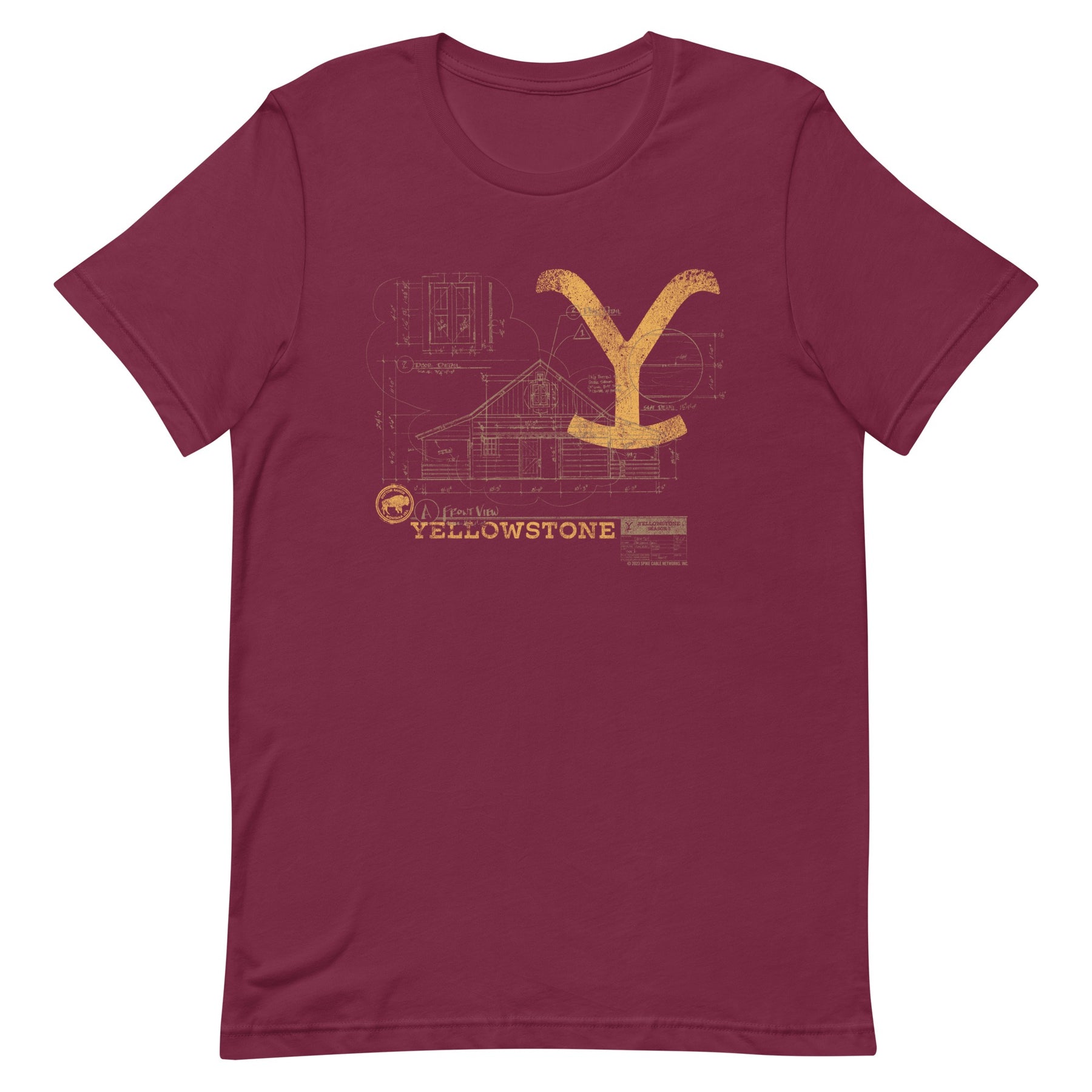 Yellowstone Historic Blueprint Unisex T-Shirt | Yellowstone Shop