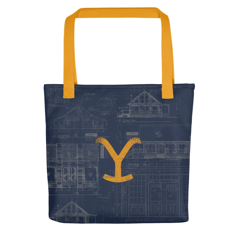 Yellowstone Historic Blueprint Tote