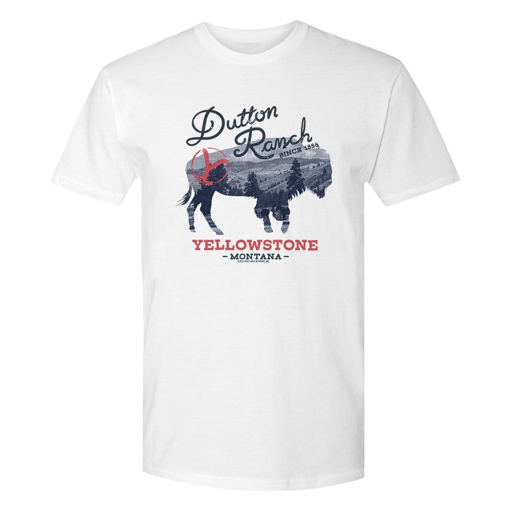 Yellowstone Dutton Ranch Montana Bull Adult Short Sleeve T-Shirt