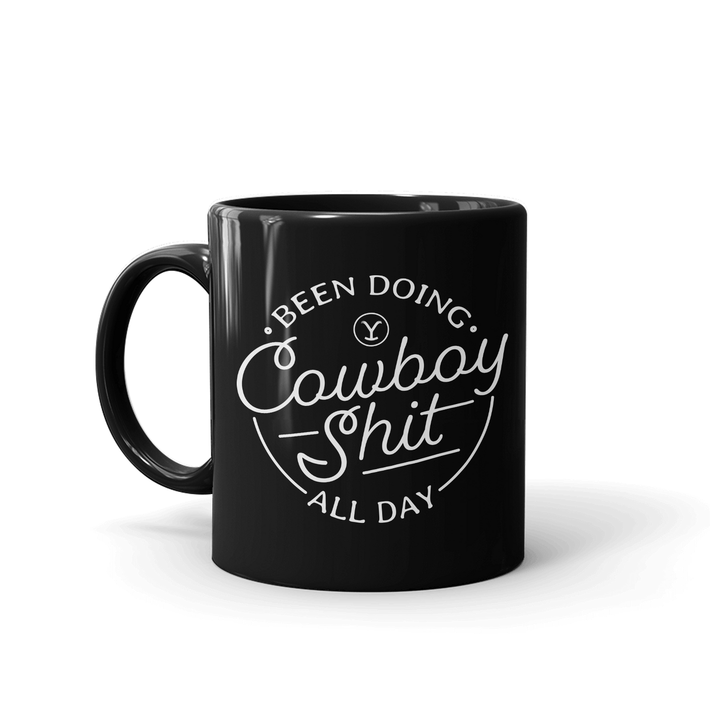 Yellowstone Cowboy Black Mug