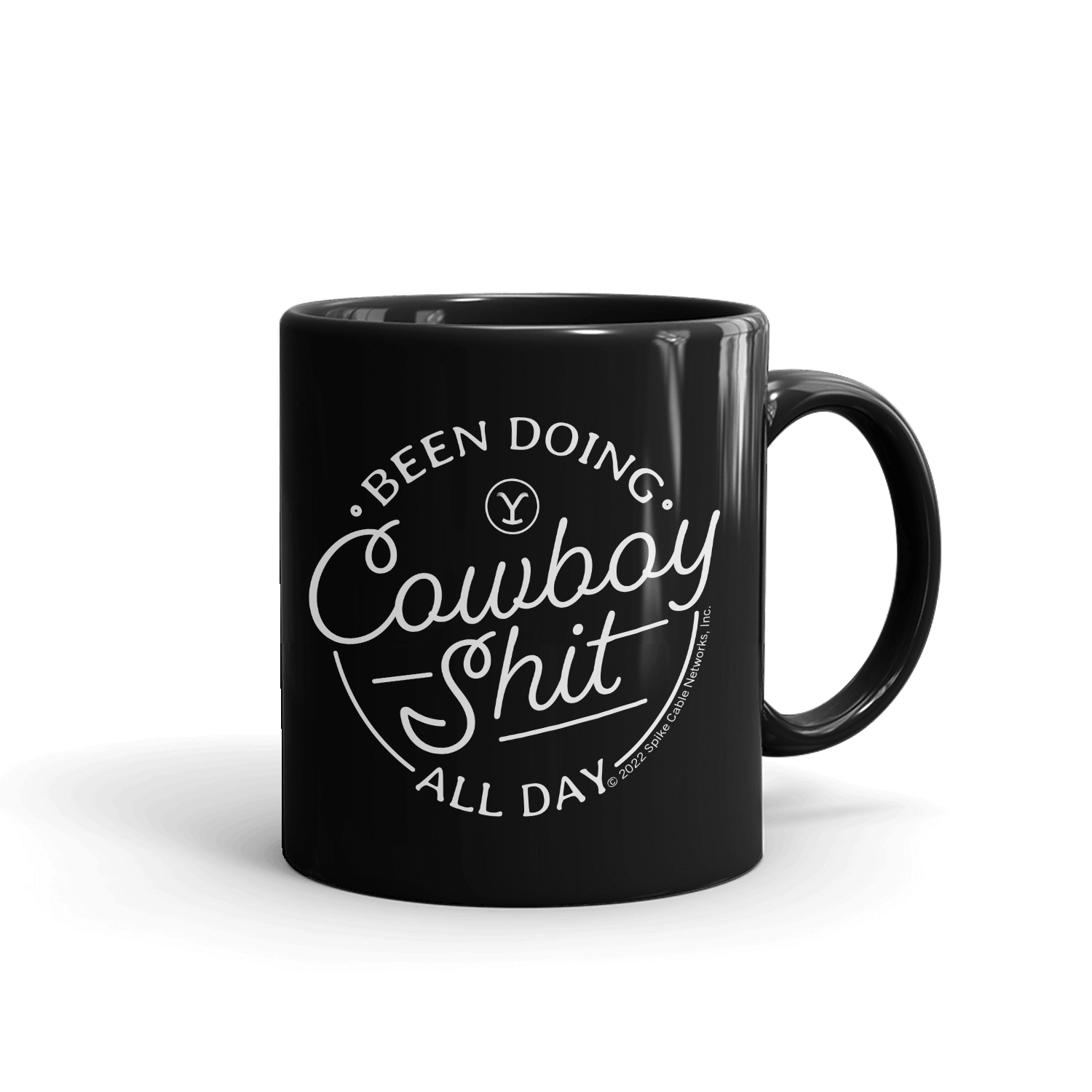 Yellowstone Cowboy Black Mug