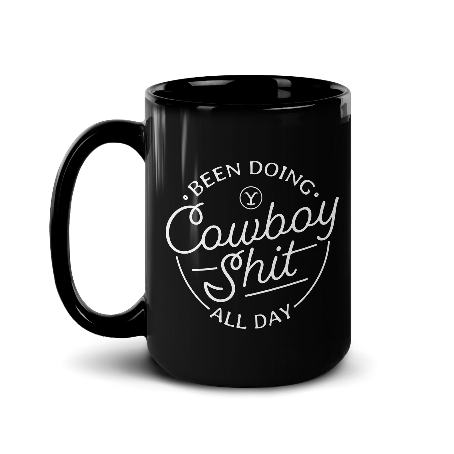 Yellowstone Cowboy Black Mug