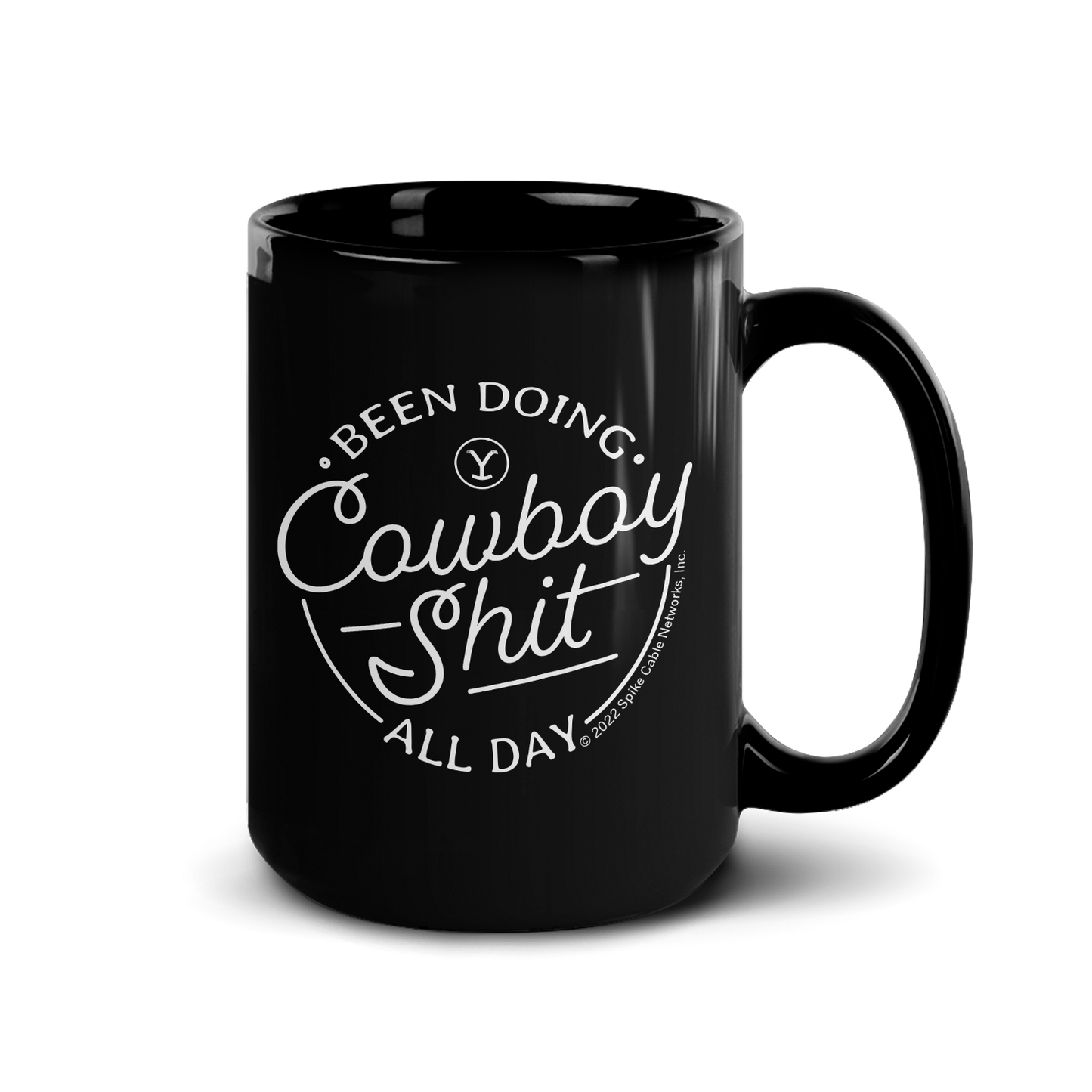 Yellowstone Cowboy Black Mug