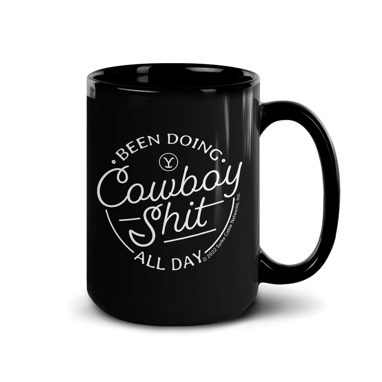 Yellowstone Cowboy Black Mug