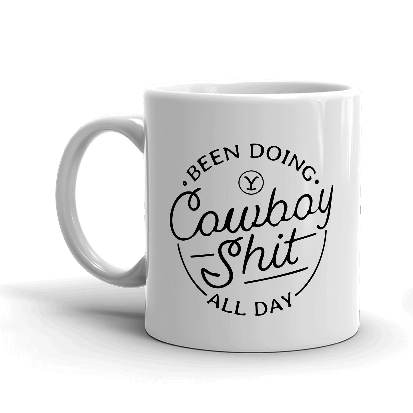 Yellowstone Cowboy White Mug