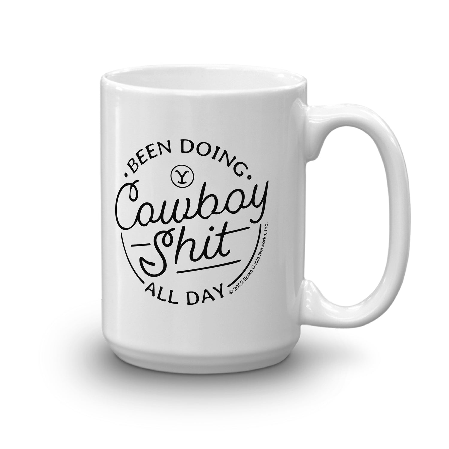 Yellowstone Cowboy White Mug