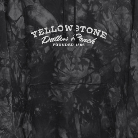 Yellowstone Dutton Ranch Logo Unisex Champion Tie Dye Hoodie