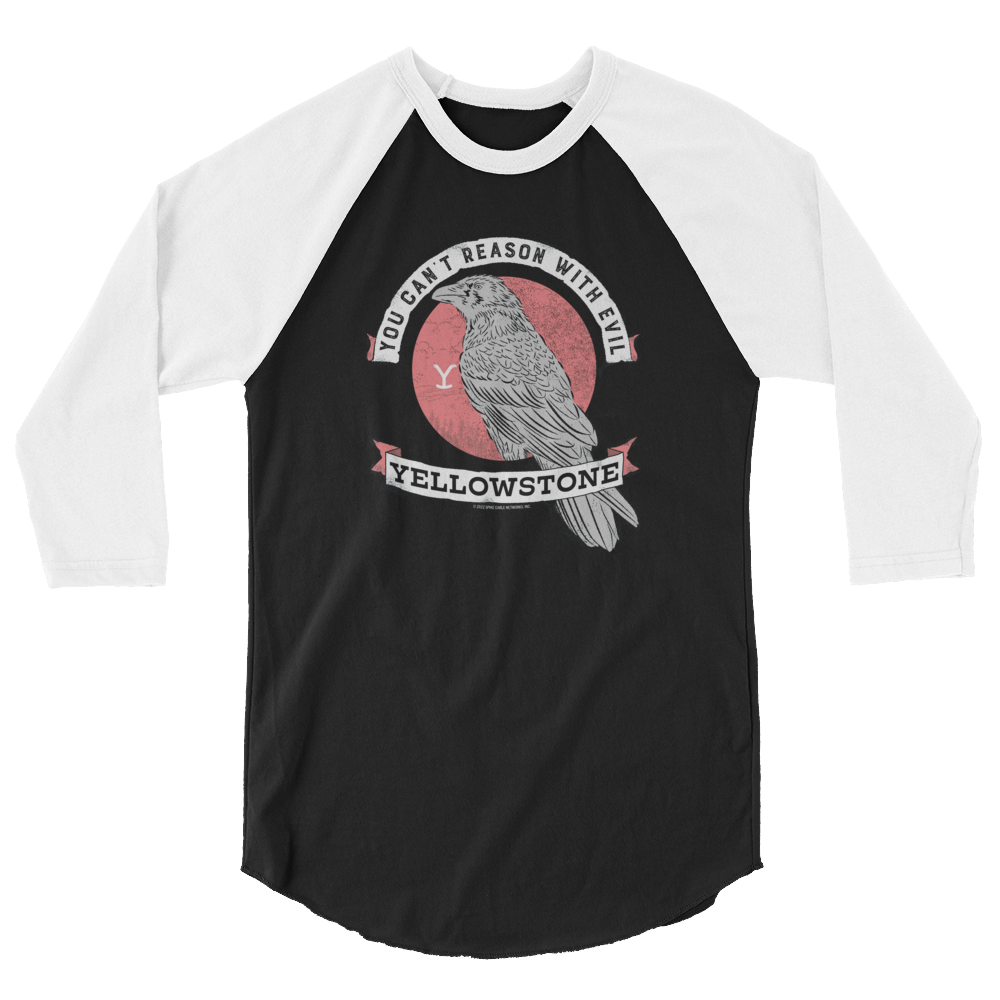 Yellowstone Can't Reason With Evil Raglan T-Shirt