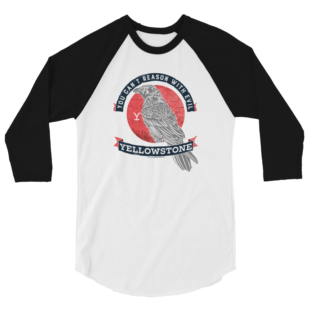 Yellowstone Can't Reason With Evil Raglan T-Shirt