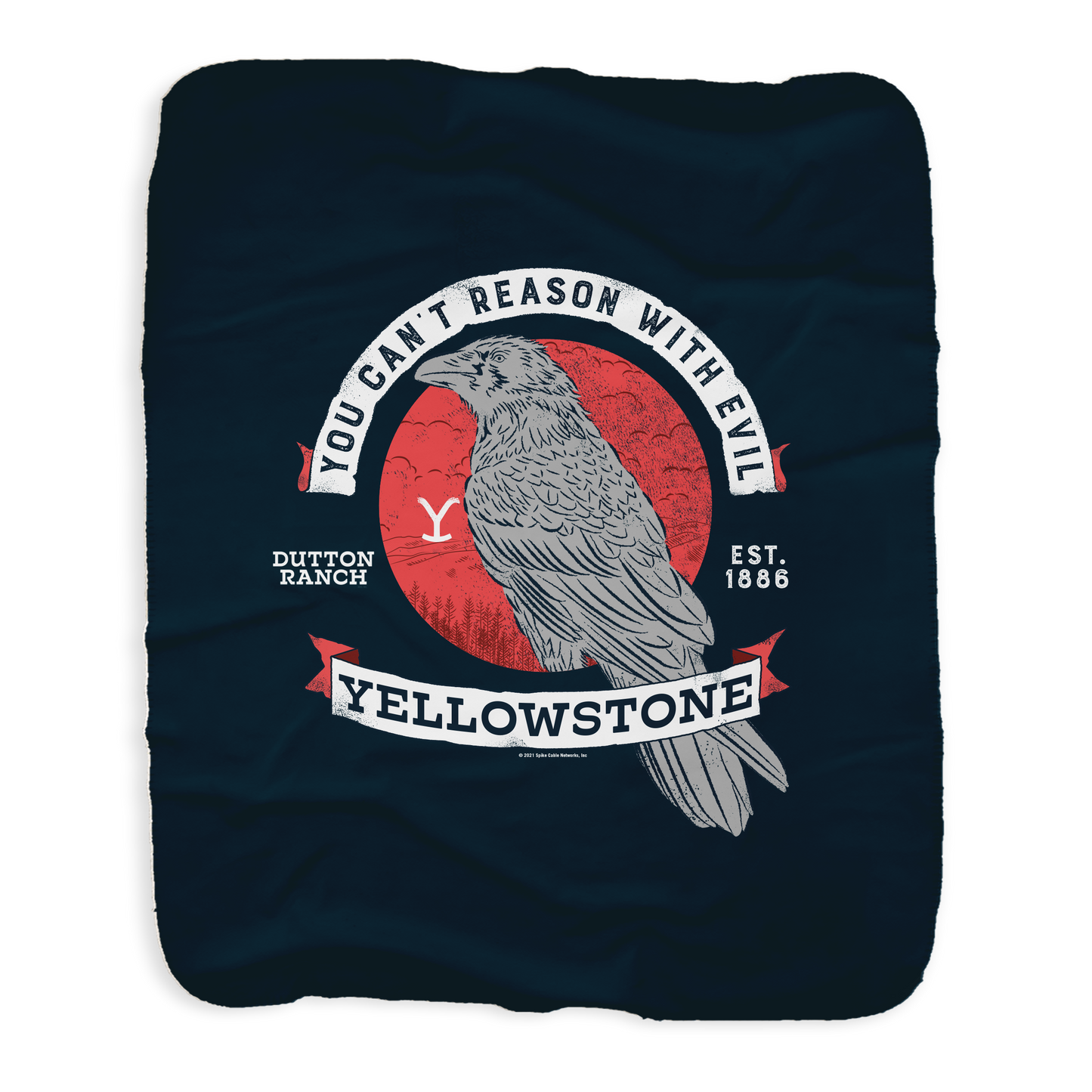 Yellowstone Can't Reason With Evil Sherpa Blanket