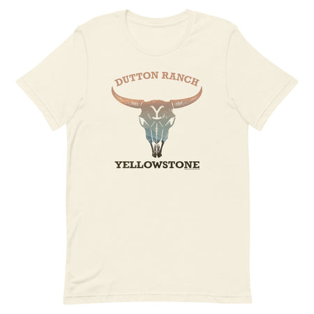 Yellowstone Cow Skull Adult Short Sleeve T-Shirt