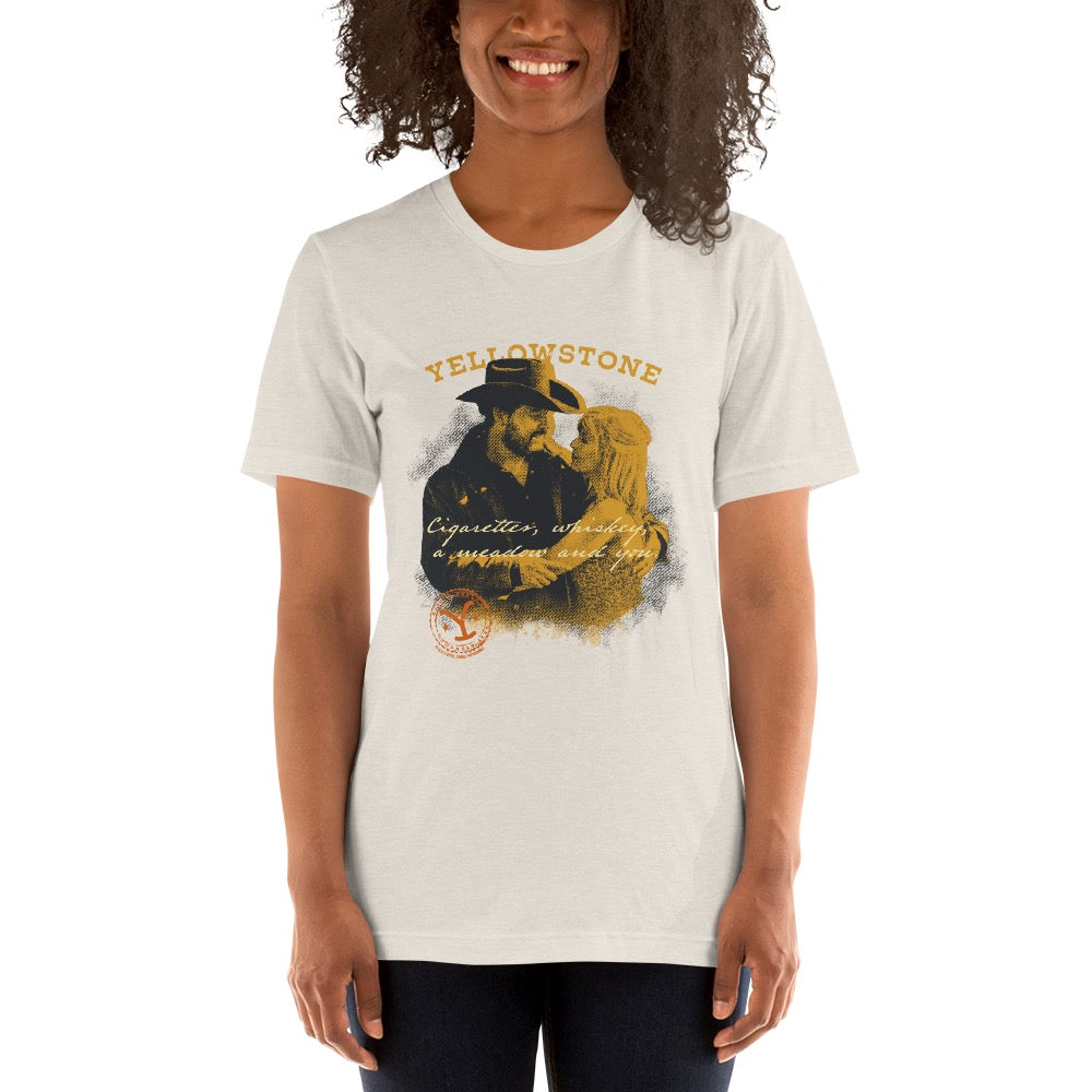 Yellowstone Cigarettes Whiskey and You Short Sleeve T-Shirt