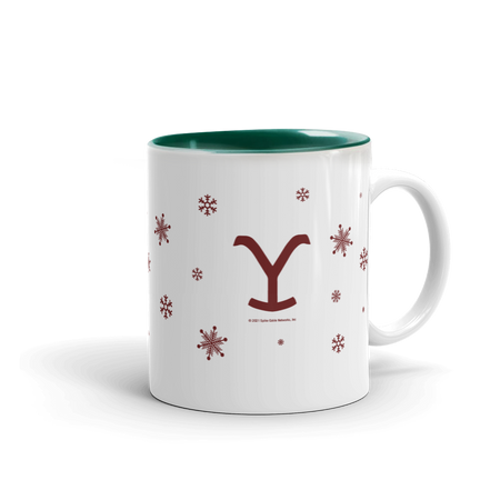 Yellowstone Dutton Ranch Cowboy Holiday Two-Tone Mug