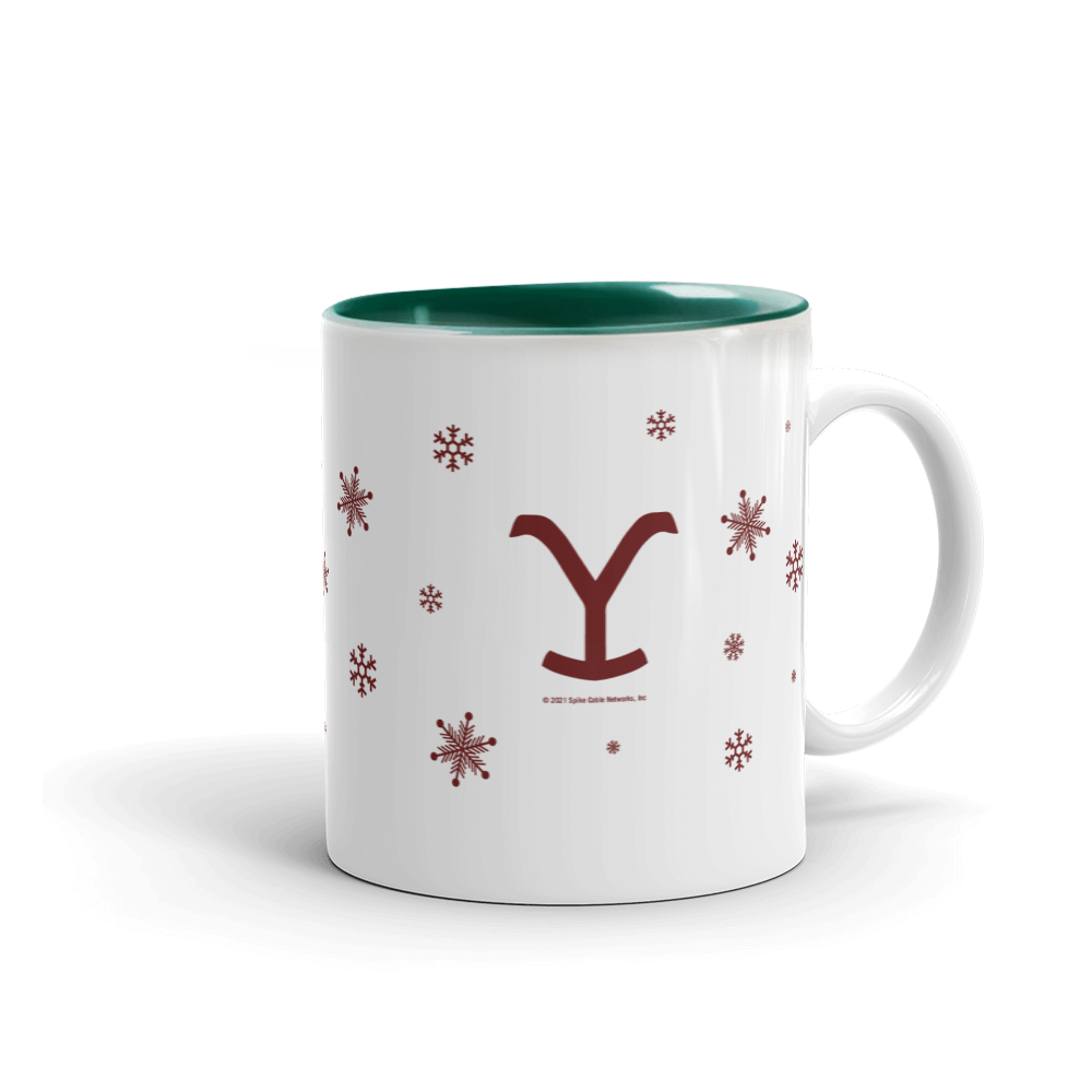 Yellowstone Dutton Ranch Cowboy Holiday Two-Tone Mug