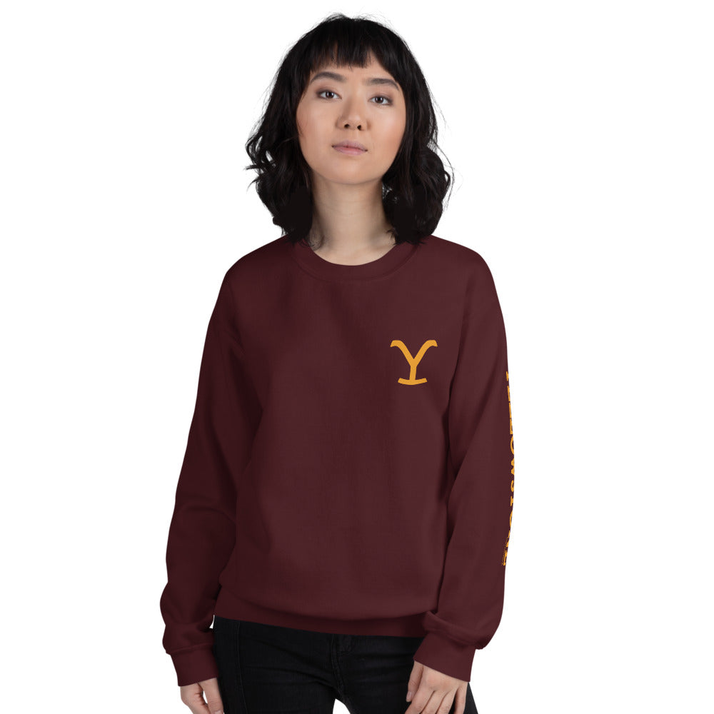 Yellowstone Dutton Ranch Fleece Crewneck Sweatshirt