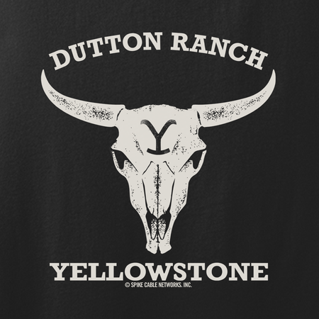 Yellowstone Dutton Ranch Cow Skull Adult Tank Top