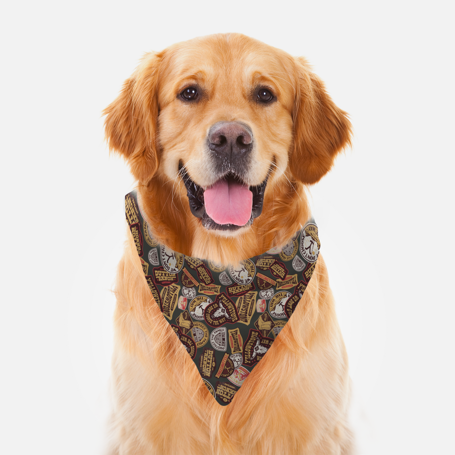 Yellowstone Patches Pet Bandana