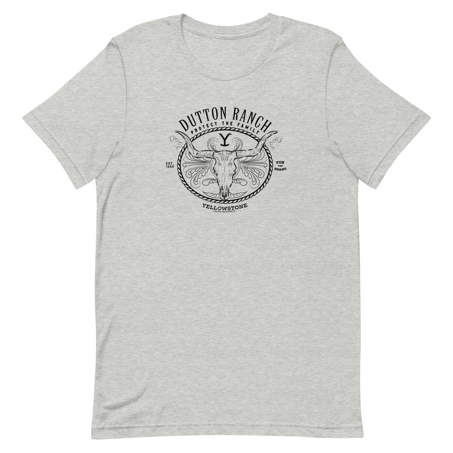 Yellowstone Dutton Ranch Protect the Family Neutral Adult T-Shirt