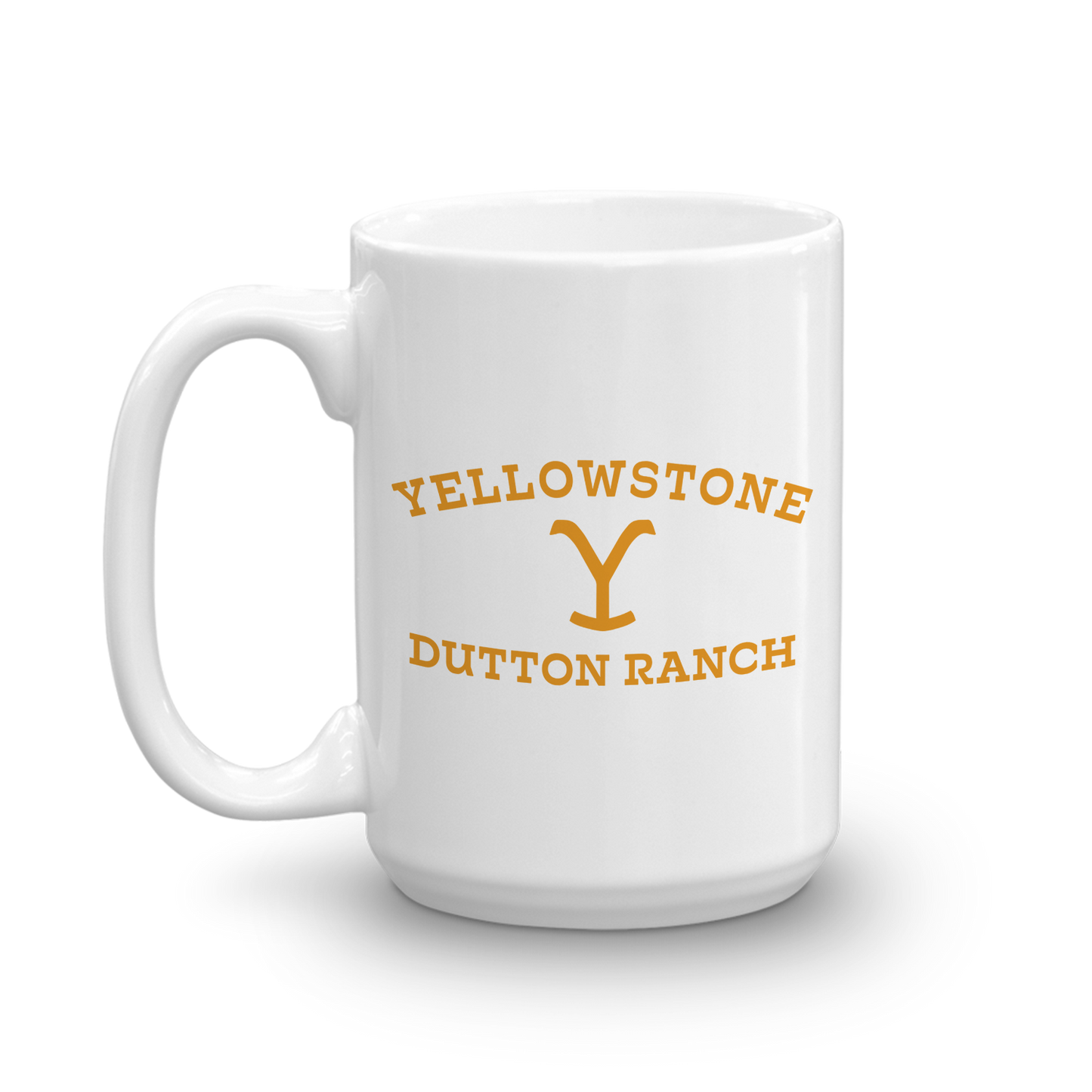 Yellowstone Dutton Ranch Logo White Mug