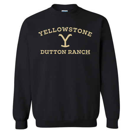 Yellowstone Dutton Ranch Logo Fleece Crewneck Sweatshirt