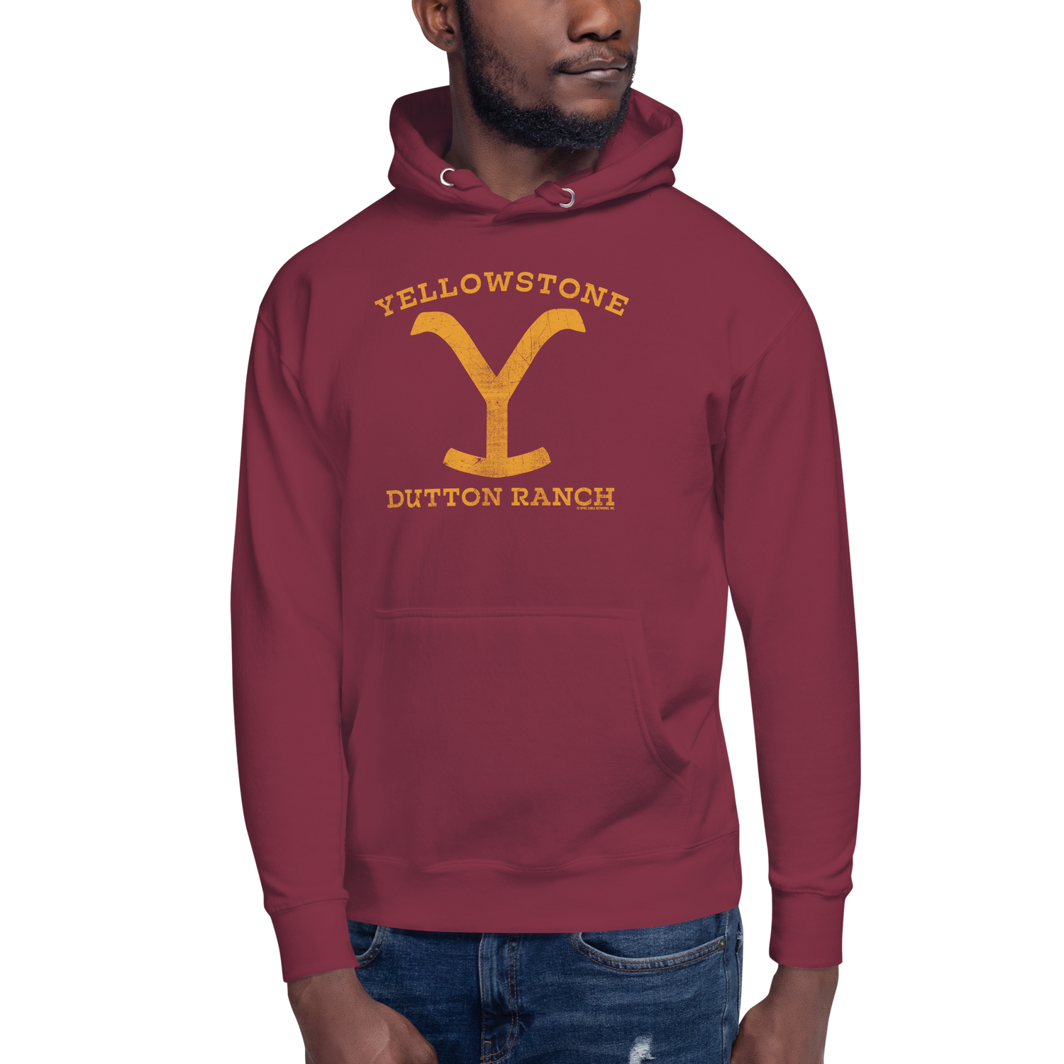 Yellowstone Dutton Ranch Distressed Logo Unisex Premium Hoodie