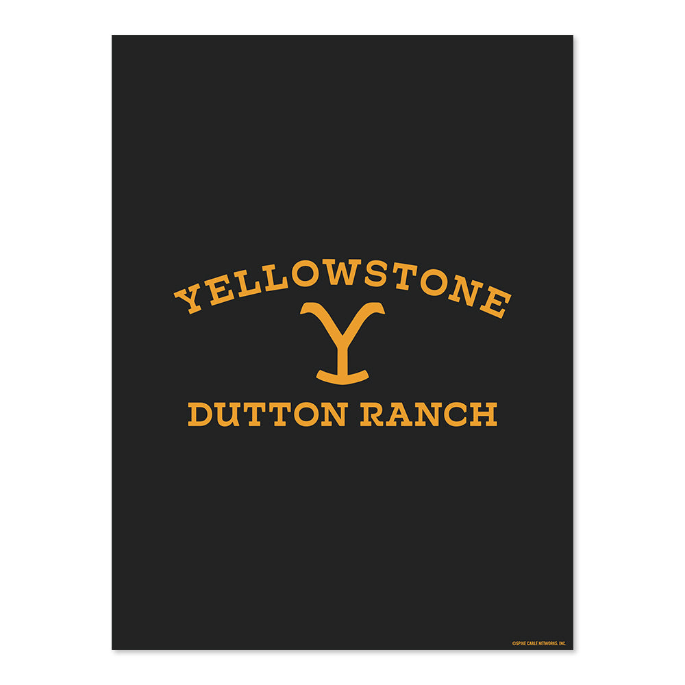 Yellowstone Dutton Ranch Logo Satin Poster | Yellowstone Shop