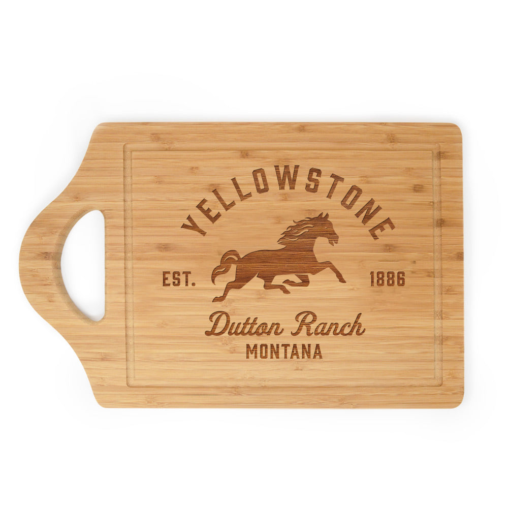 Yellowstone Dutton Ranch Montana Laser Engraved Cutting Board