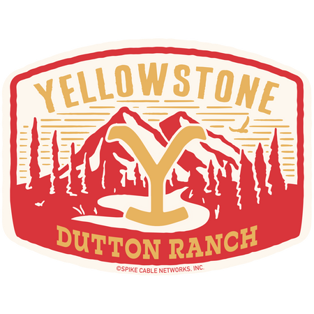 Yellowstone Patches Die Cut Sticker