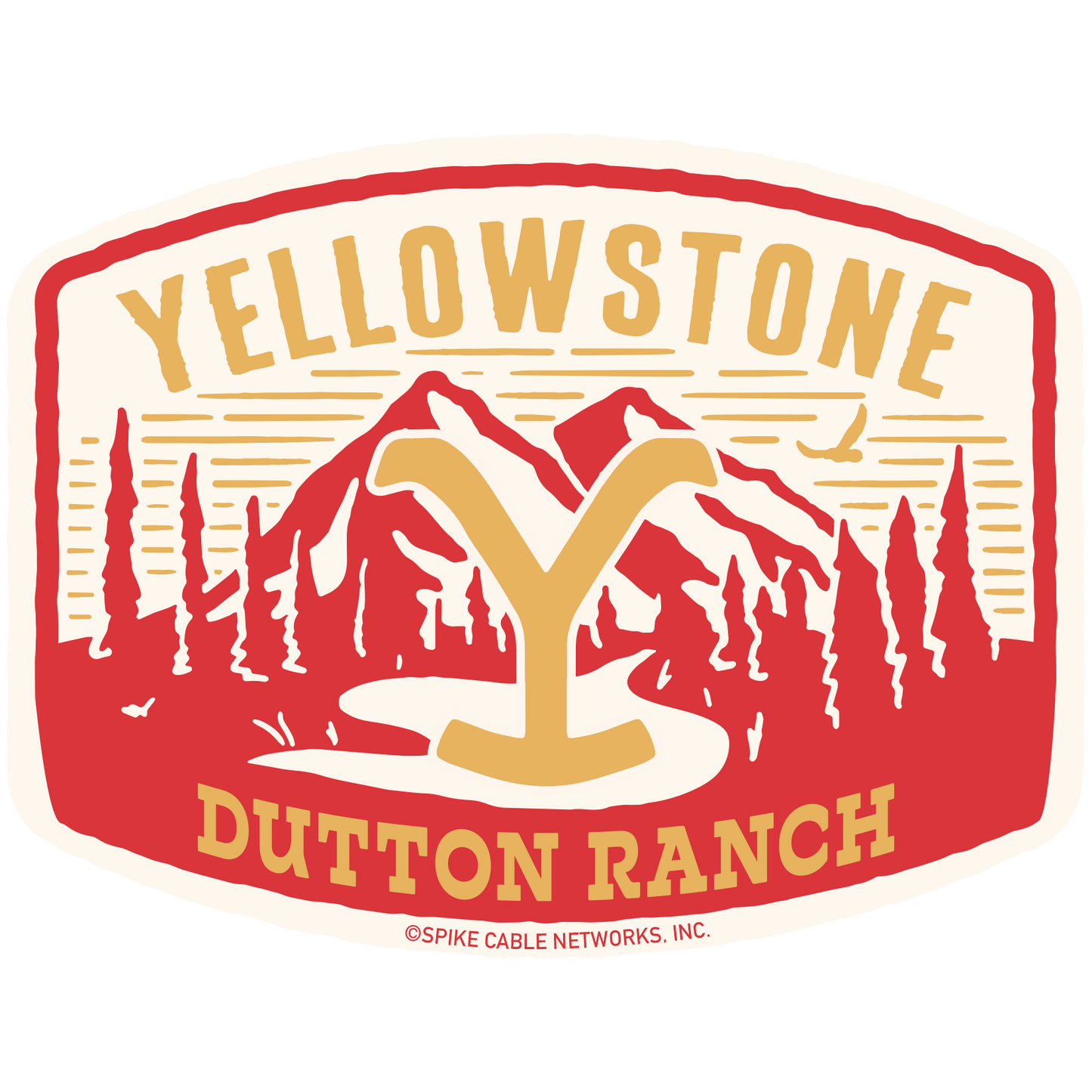 Yellowstone Patches Die Cut Sticker