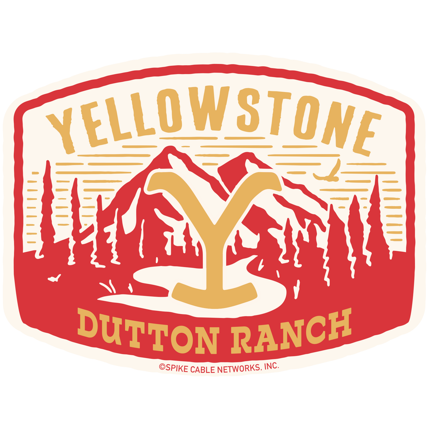Yellowstone Patches Die Cut Sticker