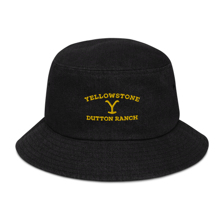 Yellowstone Dutton Ranch Logo Denim Bucket Hat