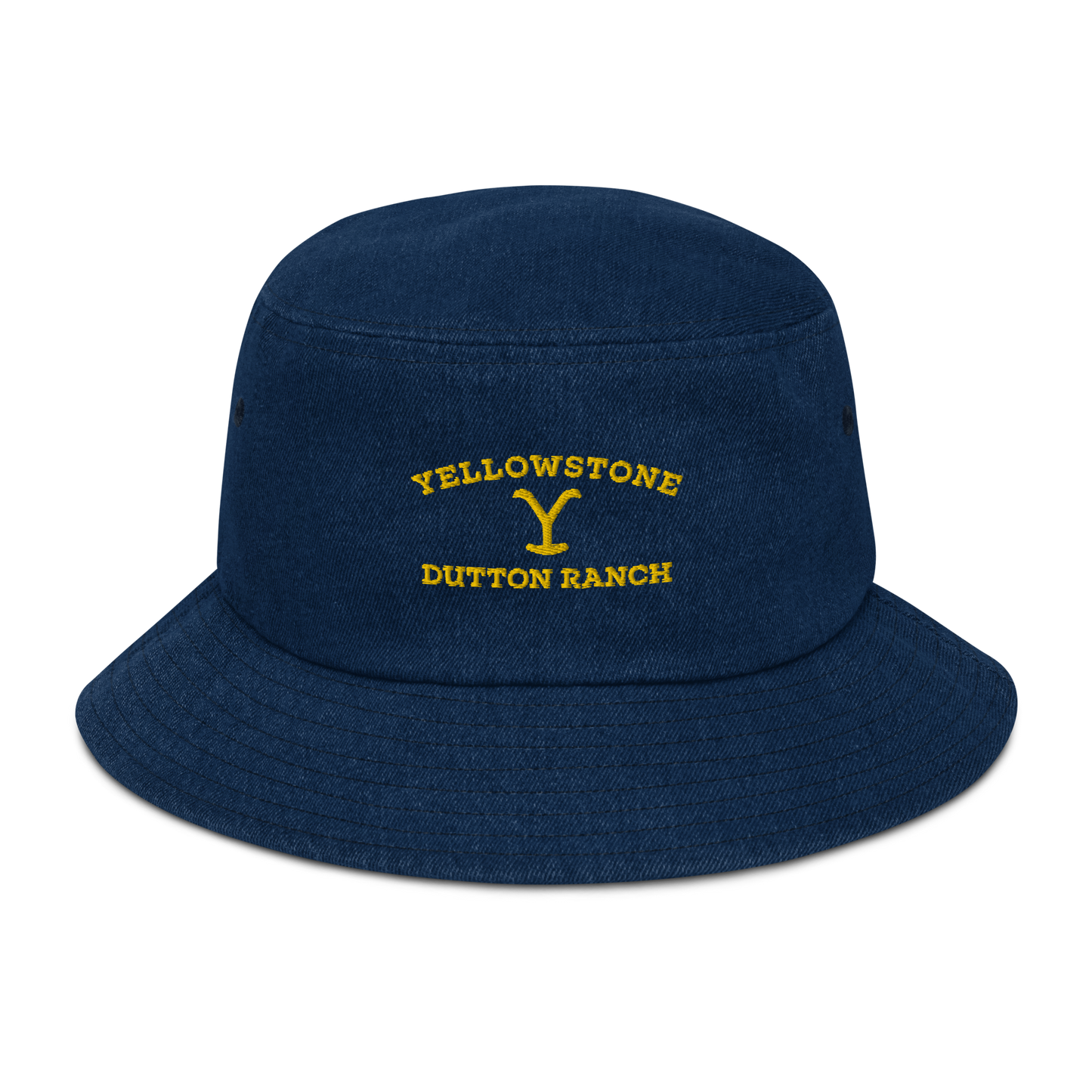 Yellowstone Dutton Ranch Logo Denim Bucket Hat