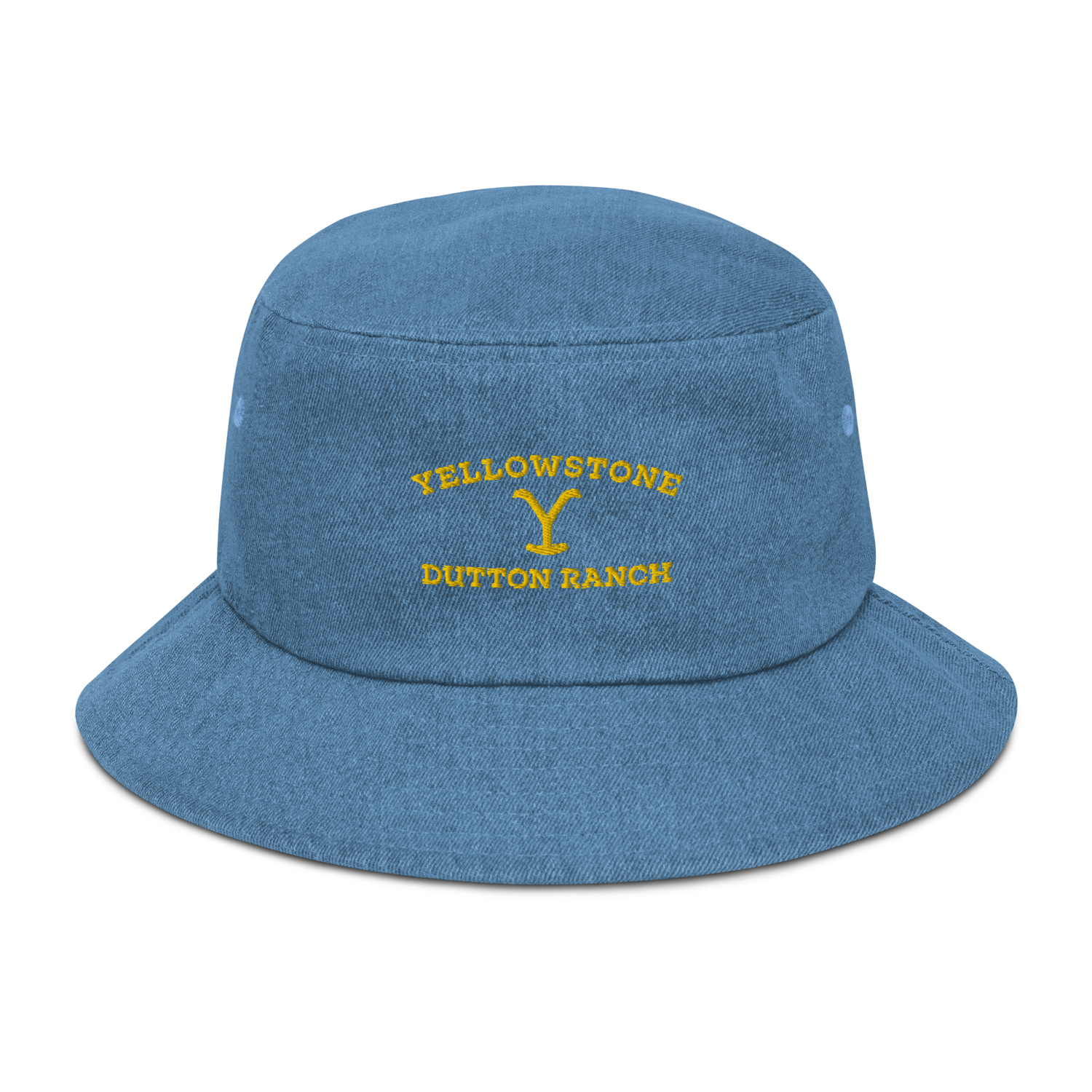 Yellowstone Dutton Ranch Logo Denim Bucket Hat