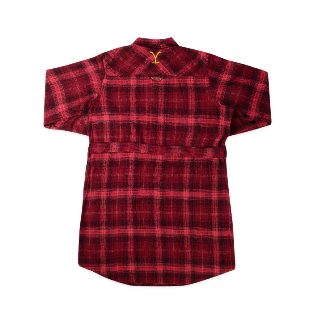 Yellowstone Y Logo Women's Snuggler Flannel Dress