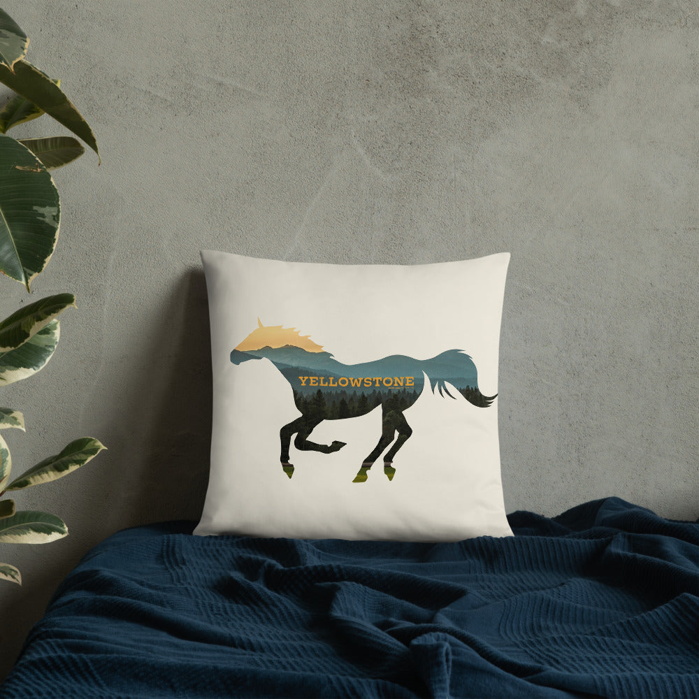 Yellowstone Horse Throw Pillow